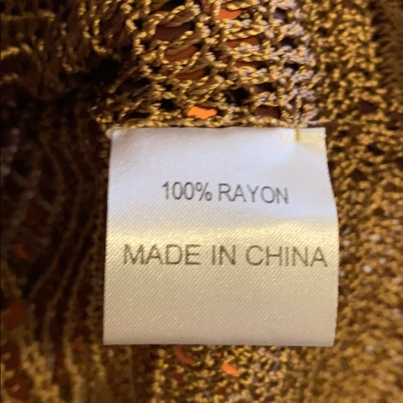 Knot-Knots Sequined Brown Tank - Picture 4 of 5